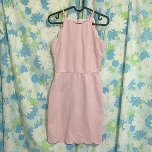 Y2K Scalloped Mini Dress